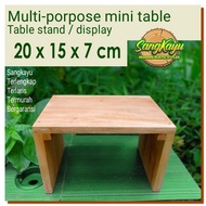 SangKayu Multipurpose Table Stand Display 20x15x7 cm Mini Table Craft