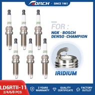 2-8PCS Double Iridium Spark Plug TORCH LD6RTII-11 Candle Replace for DILKAR6A11 NISSAN 22401-EW61B 2