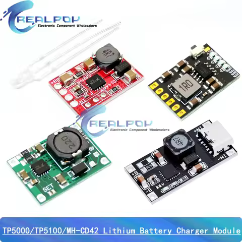 TP5100 charging management power supply module board TP5000 1A 2A compatible with 4.2V 8.4V single a