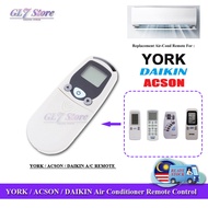 REPLACEMENT YORK ACSON AIR COND REMOTE CONTROL YK1 AIR COND REMOTE YORK ACSON