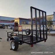 ST/🥦Workshop Guardrail Traction Flatbed Trailer Handling and Moving Goods500kgDump Trailer Transport Platform Trolley JN