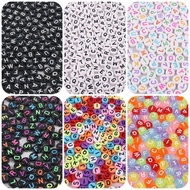 Acrylic Letter Beads - Initial Beads - Round Letter Beads Craft Materials - Acrylic Letter Beads