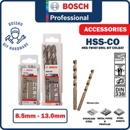 BOSCH HSS CO Stainless Steel Inox Metal Twist Drill Bit Cobalt Type [8.5mm - 13.00mm] BOSSKU