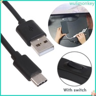 WU USB Type-C to USB A Charger Cable withSwitch 5V3A Power Cord forRaspberyPi4B