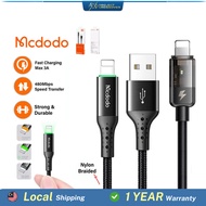 MCDODO Auto Power Cut Off Cable CA 7410 7411 4600 3050 USB A Type C Charging & Data Synchronization