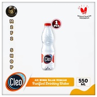 Air Mineral Cleo Botol Tanggung Plastik Pet - 550 ml (Harga Satuan)