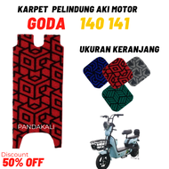 Karpet sepeda motor listrik Goda 140 141 145 146 Alas Keranjang Alas Step Belakang Printing Series L