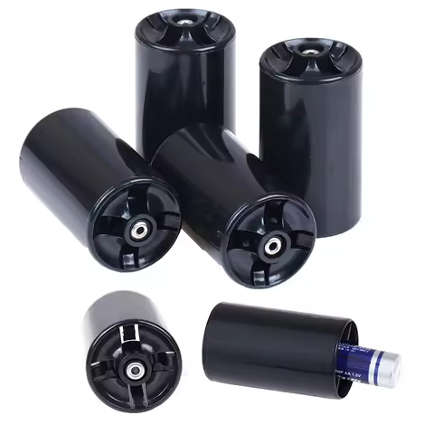 4Pcs AA to D Size Battery Converter Adapter Holder Plastic Battery Cell Conversion Case Switcher Rep