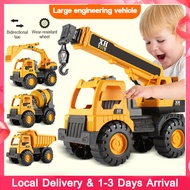 Truck Toys Dump Bulldozer Excavator Large Car Toys for Kids Lori Mainan Budak Lelaki Lorry vehicle Engineer Vehicle Collection Toy Abs Plastic Safety Durable Indoor Outdoor