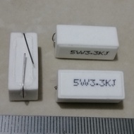 10pcs 3.3K 5W 3.3KJ 3K3J 3K3 5 Watt Chalk Resistor 3.3 Kilo Ohm R 5W3.3KJ
