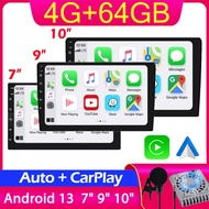 RAM 4G 64G Car play Android Radio Multimedia 7 9 10 inch CarPlay Android Auto 2 din Radio Stereo Rec