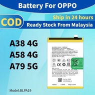 Battery BLPA19 Bateri Compatible For OPPO A38 A58 4G Batery A79 5G