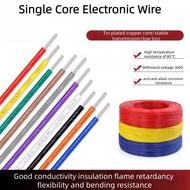 1007 single core hard copper wire 14 20 22 26 AWG environmentally friendly tinned copper wire signal
