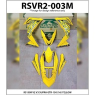 Honda RS150 RS150R V2 V3 Supra GTR-150 (16) Cover Set Sticker Tanam Rapido New