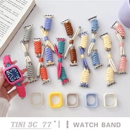 iWatch Colorful Rope Strap+TPU Case For Ultra 49mm 45mm 44mm 41mm 40mm Sports Band iWatch Series 9 8 7 6 5 4 3 SE Ultra Strap