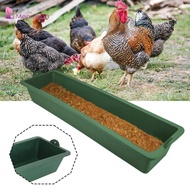 [Menolana] Hanging Chicken Feeder Tray Large Cage Trough Plastic Food Water Bucket for Chickens Duck