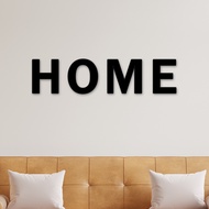 Hiasan dinding kayu aesthetic pajangan rumah minimalis tulisan home
