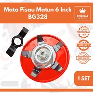 MATA MESIN Matun BG 328 Brush Head Weed Remover Tool Rice Soil Lawn Mower Blade 6 Inch FR3001 338