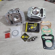 ฝาวาล์ว WAVE125ปลาวาฬ 2012-2017 วาล์วไอดี 24 / ไอเสีย 28 + เสื้อสูบ ลูก57 + แคมเฮงสุพรรณ สำหรับใส่ลู