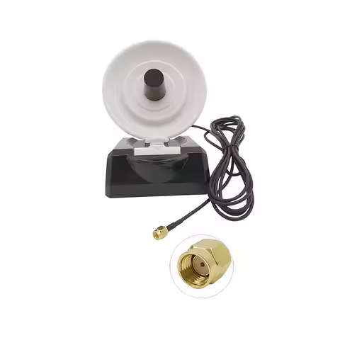 RP SMA Male 2.4G High Gain 10dBi Indoor Parabolic Antenna Wireless WiFi Adapter Dish Style 802.11b/g