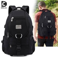 New Black Fashion Large Capacity Travel Backpack Men's Outdoor Backpack Oxford Cloth 55L Durable Mou