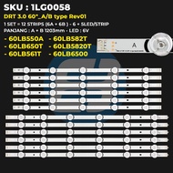 LG 60 Inch TV Backlight 60LB582T 60LB650T 60LB561T 60LB550 60LB5820T 60LB6500 60LB