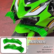 For ZX-6R ZX6R ZX-636 ZX636 2024 2025 Motorcycle Front Spoiler Wing Front Winglet Lip Fairing Small 