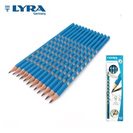 德國LYRA - GROOVE三角洞洞鉛筆(細)12入-(2組)-土耳其藍-筆芯-HB
