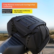 Motorcycle Tail Bag Tension Bag Water-Repellent Motorcycle Electric Vehicle Rear Seat Bag Easy to Ca