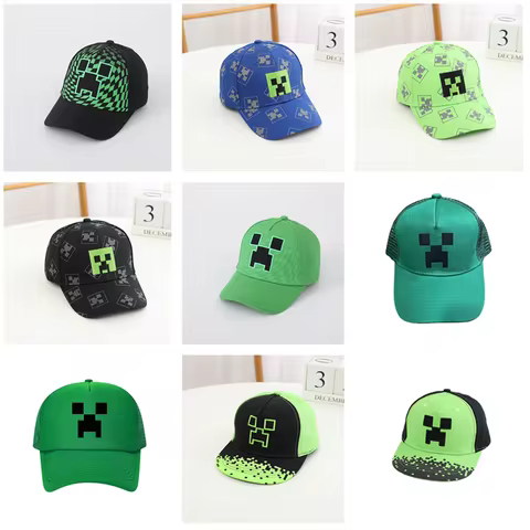 Halloween Game Totem of Undying Hat Cosplay Unisex Pixel Block Baseball Cap Sun Hat Outdoor Accessor