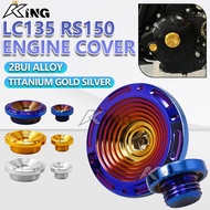 LC135 RS150 MAGNET COVER NUT CNC ENGINE COVER GOLD ALLOY YAMAHA HONDA LC135 V1~V7 RS150 SILVER TITAN