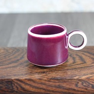 【我愛媽媽】酒紅 銅紅釉 自然釉小緣杯 咖啡分享杯 100%鶯歌製