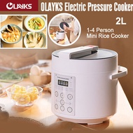 OLAYKS Electric Pressure Cooker Pressure Cooker Household 1-4 Person Mini Rice Cooker 2L