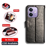 Classic Leather For Oppo A3x 4G A5i A20 A60 A3 A40 A40M 5G CPH2641 2681 2669 3669 Wallet Vintage Fol