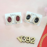 Luxury colored stone earrings - B1421 + B320