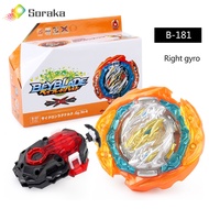 Soraka Beyblade Single Beyblade Burst B-181 Cyclone Ragnaruk with DB B184 LR Launcher Beylauncher Beyblade Burst Launcher Box Set