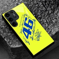 Rossi 46 style (12) design Phone Case Glass for Samsung Galaxy S20 S21 S22 S23 S24 S25 Ultra Plus S2