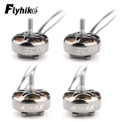 4pcs EMAX ECOII Series ECO II 2807 6S 1300KV 5S 1500KV 4S 1700KV Brushless Motor for FPV Racing RC D