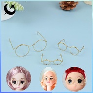 [FIREFLY1] 5/10Pcs Fashion Round Frame Lensless Retro Cool Doll Glasses For 9/25/30cm Doll OOO