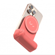 SHIFTCAM - SHIFTCAM - SnapGrip 多功能無線藍牙快門相機自拍手柄 Magsafe 充電拍攝 相機 Apple Iphone 14 Pro/Android 行動電源 - 柚紅色