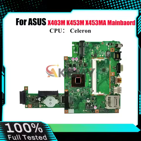 X453MA Laptop Motherboard For ASUS VivoBook X403M X453M K453M X453MA Notebook Mainboard With Celeron
