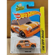HOTWHEELS MINI MORRIS BAD CARD/BLISTER DENT (ORANGE)