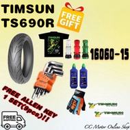 🎁FreeGift Buy2Free9🎁TIMSUN High Grip TYRE Tubeless TS690 160/60-15 120/70-15