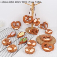 [Simulation Model] New Style Simulation Alkali Water Bread Fake Sesame Bread Bran Sugar Alkali Water
