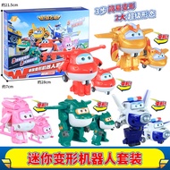 Audi Double Drill Super Fly Cool Fly Big Size Transform Robot Children Boys Toys Ledi Hangar Pack ขอ