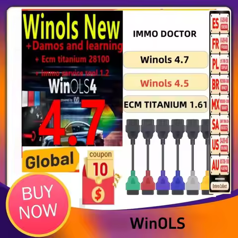 2023 WinOLS 4.51 Auto ECU +2020 Damos +ECM TITANIUM Chip Tuning SoftwareWith Plugins More Functions 