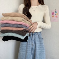 ASOKA Jiso Top Inner Knit Oneck / Round Collar - Women's Top - Korean Knit