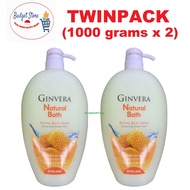 Ginvera Natural Bath Royal Jelly Milk Moisturizing Shower Foam ( 1000 grams x 2) - TWINPACK