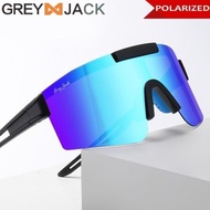 Grey Jack Kacamata Sepeda Frameless Polarized Antiuv Sportolahrag 3049