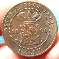 Koin Benggol 1 cent th 1898 Bagus (a)